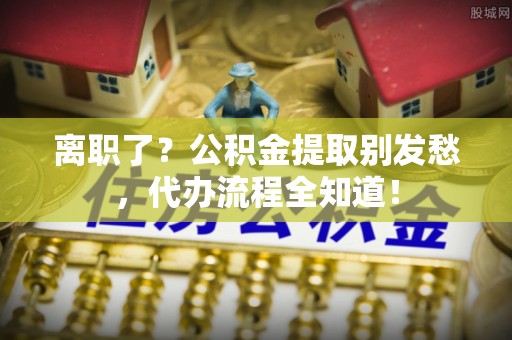 滨湖离职了？公积金提取别发愁，代办流程全知道！