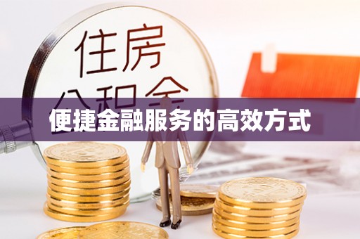 滨湖便捷金融服务的高效方式