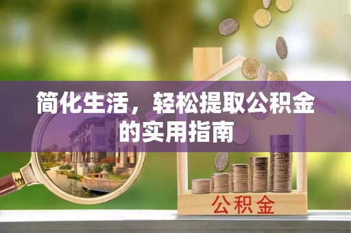 滨湖简化生活，轻松提取公积金的实用指南